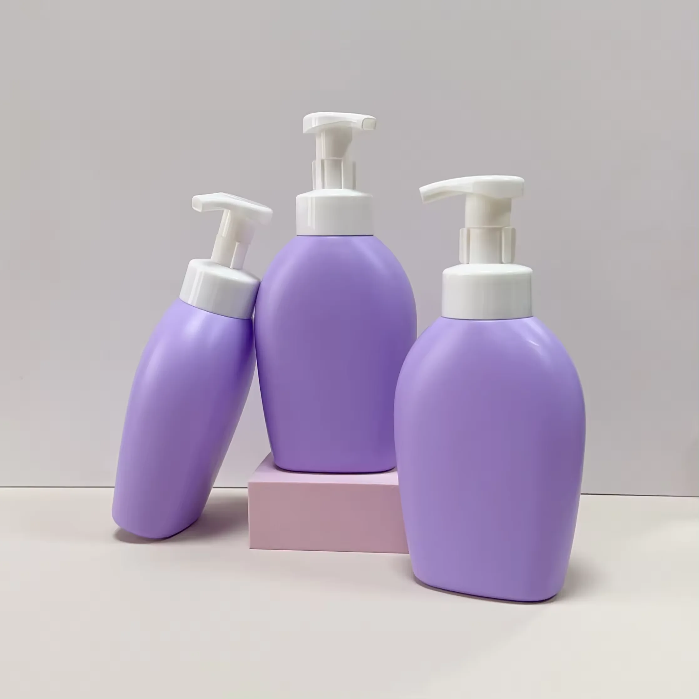 Empty Skin Care Cleanser Baby Bottle 500ml HDPE Cosmetic Plastic Foam Soap Dispenser Foam Pump Bottle