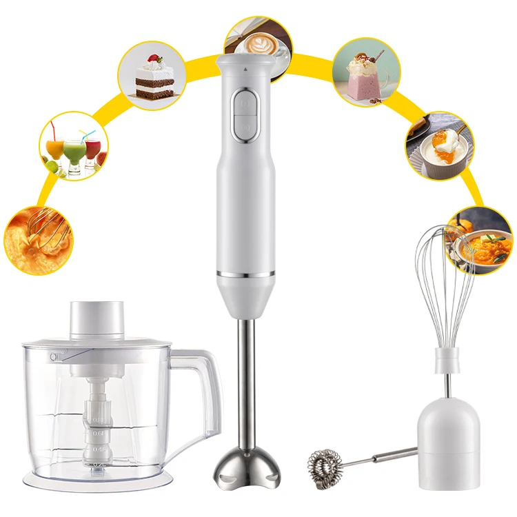 Professional Immersion Blender with Food Processor Modern
