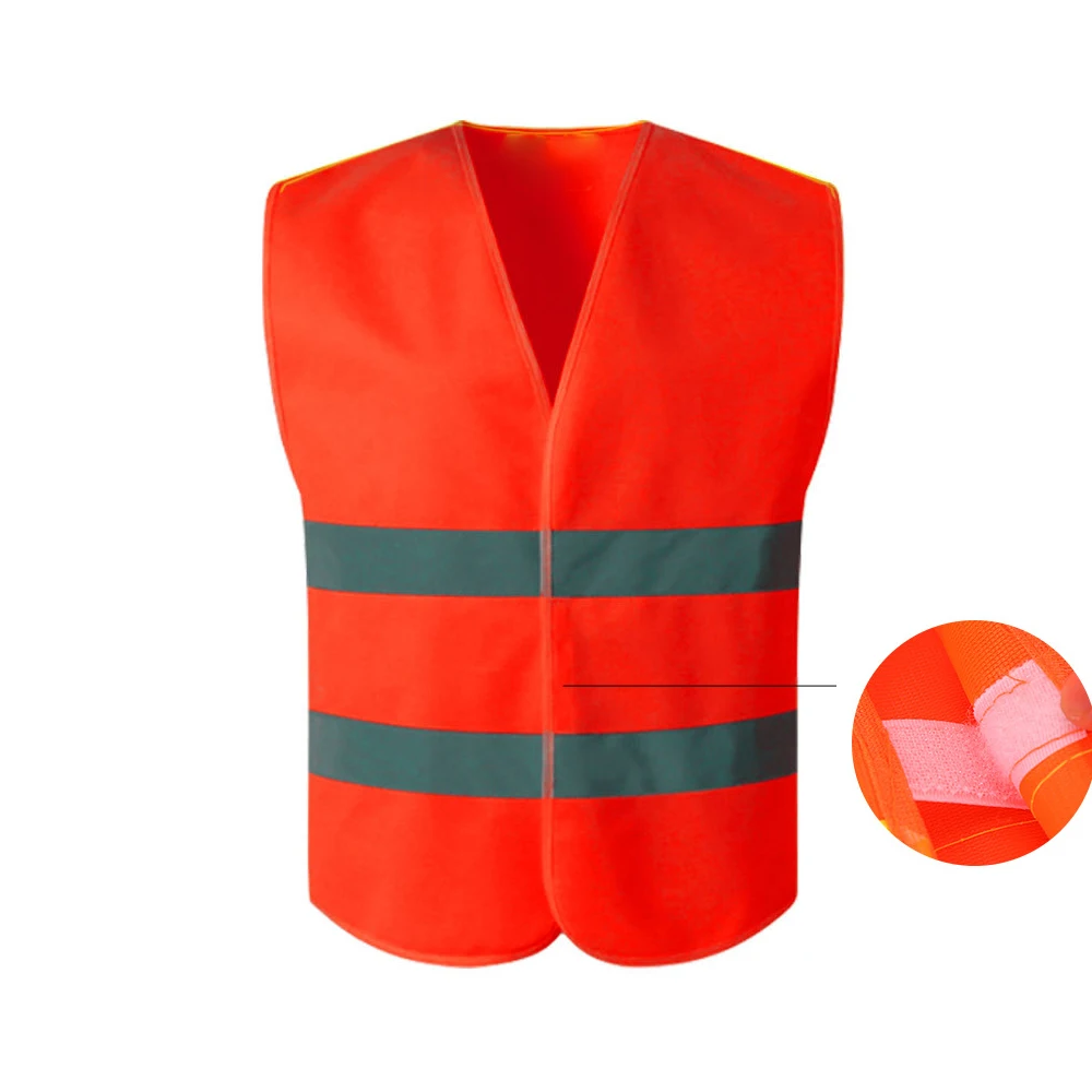 Изготовленный на заказ дышащий строительный велосипедный защитный жилет с высокой видимой светоотражающей полосой 2 Hi Vis