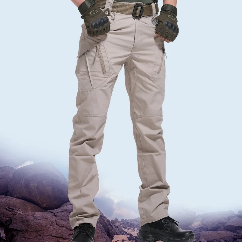 Men's Outdoor Military Tactical Pants Combat Cargo Waterproof Casual Trousers 