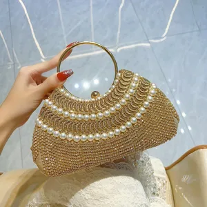 Luxury Rhinestone Clutch Purses for Women Evening Party Handbags Ladies Crystal Shoulder Clutch Bag Evening Bags