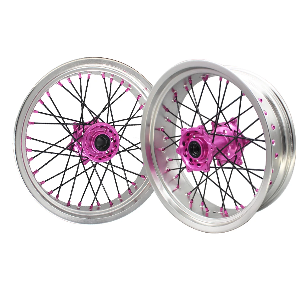 17 Inch 36 Spokes Anodization Alloy Motorcycle Spoke Wheels Supermoto