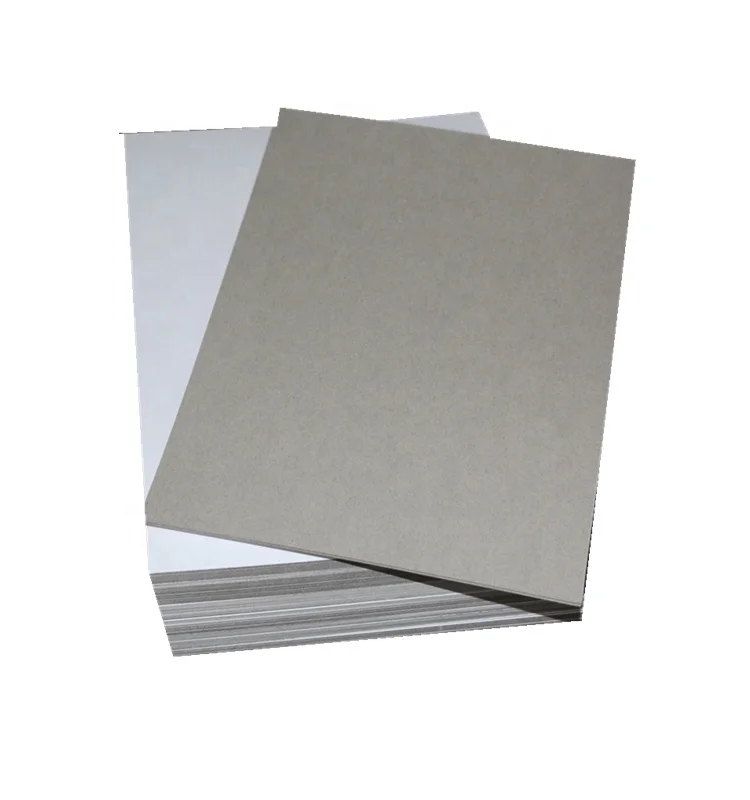 Custom Printed Thin 100% Recycle Paper Pulp Grey Cardboard Recycled Cardboard Sheet