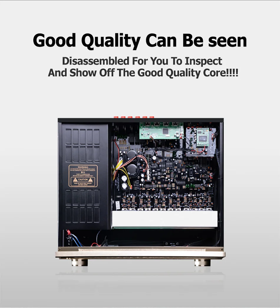 Power Amplifier Hifi 5.1 Bt 5.0 Amplifier Av Home Theater Subwoofer