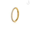 Gold White CZ