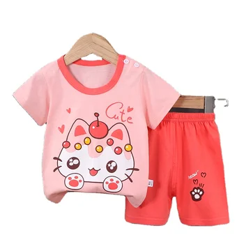 2022 New Fashion Wholesale Kids Clothing Boutique Summer Short Sleeve Outfits Cheap Price Kids Clothes For Boys And Girls