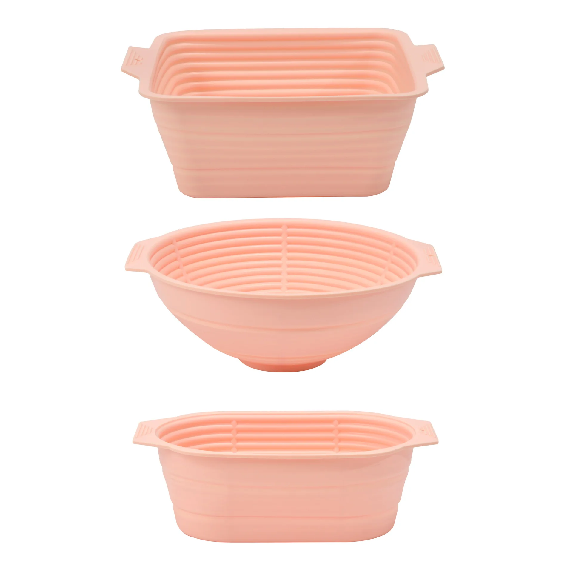 High-Temperature Resistant Silicone Large Capacity Bread Dish Foldable Oven-Baking Dough Bowl Household Baking Dishes Pans supplier