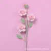 Snow five3Head Barbie rose branch-Gradually varied pink