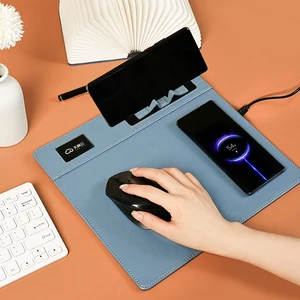 Mouse Pad Wireless Charger Phone Holder Promotional Business Gift Mouse Power Bank