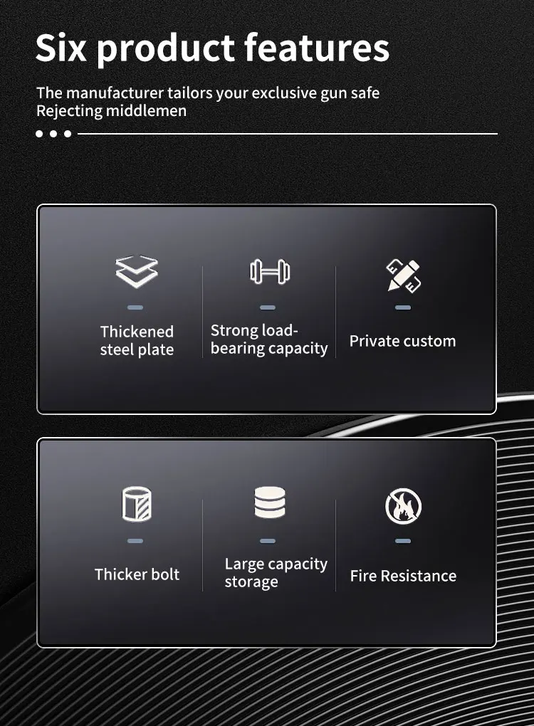 CEQSAFE Home and Business Use Hot Sell Fireproof Safe Gun Box Cabinet details