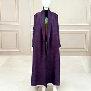 Large-size Women's Coat Wholesale Miyake Pleated Robe OEM ODM