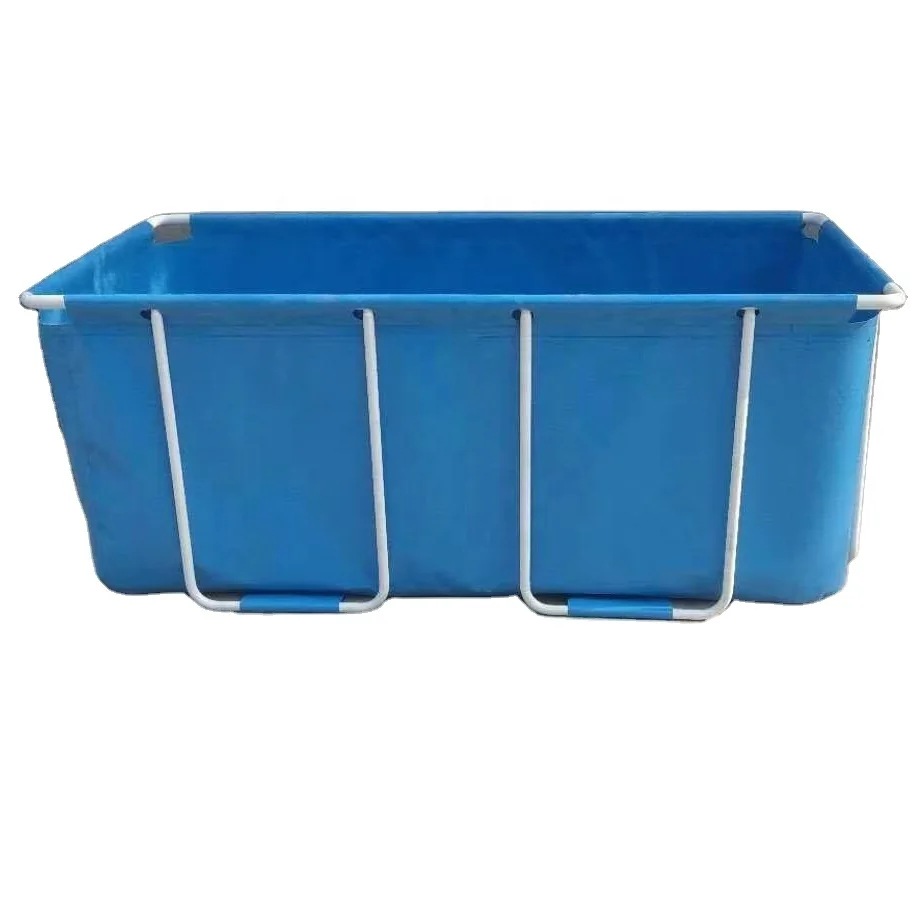 Family Outdoor Pool Rectangular Frame Pools Portable Swimming Pool