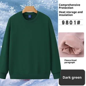 Custom Printed Logo O-Neck Long Sleeve Catering Waiter Overalls Men Casual Solid Polyester/Cotton Blend Anti-Pilling Loose Fit