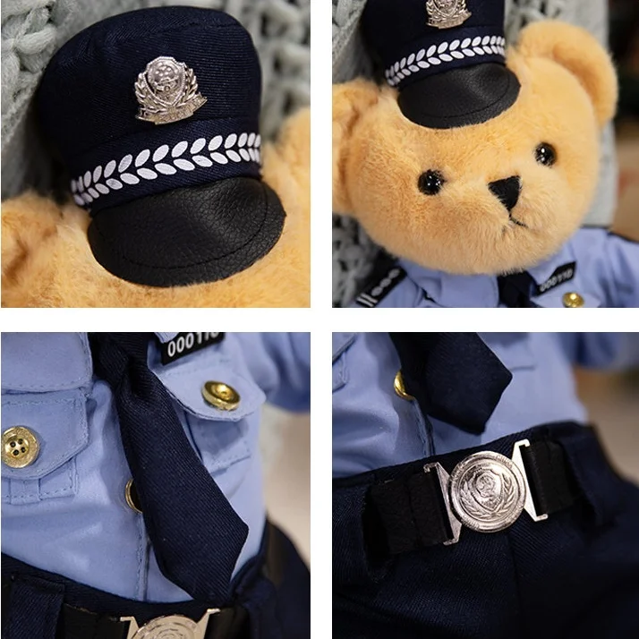 Greenmart Career Traffic Police Doctor fireman Bear Plush Toy Super Soft Cotton Perfect Home Decoration Gift