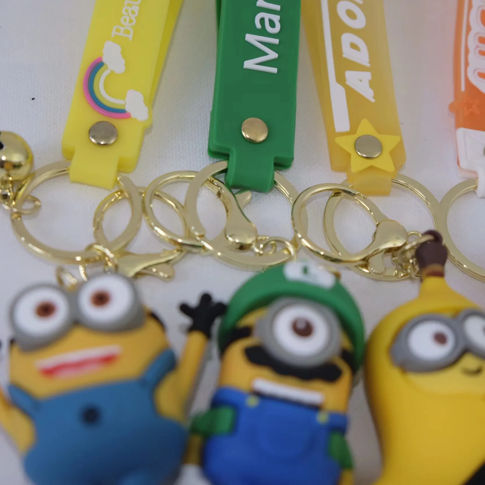 24 Pieces Soccer Ball Keychain Set - Soft PVC Cartoon
