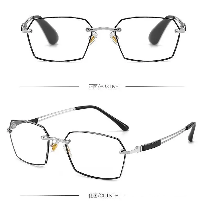 2023 nuevo punto sin marco pintura Anti-azul gafas de lectura hombres Popular Anti luz azul gafas graduadas China
