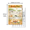 Rxhc1145-safari animal recognition coloring poster