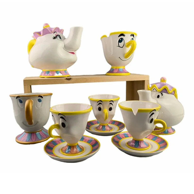 Beauty And The Beast Teapot & Cup Set – Mrs. Potts & Chip – Ceramic, 500ml