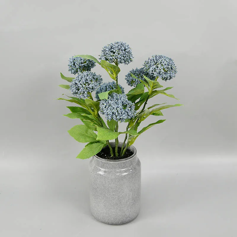 Flor Artificial De Hortensia Azul De Alta Calidad,Decoración Para El  Hogar,Boda,Bola Bordada De Plástico - Buy De Alta Calidad Azul Hortensia  Flor Artificial,Flor Artificial Para El Hogar Decoración De La Boda,De  Plástico