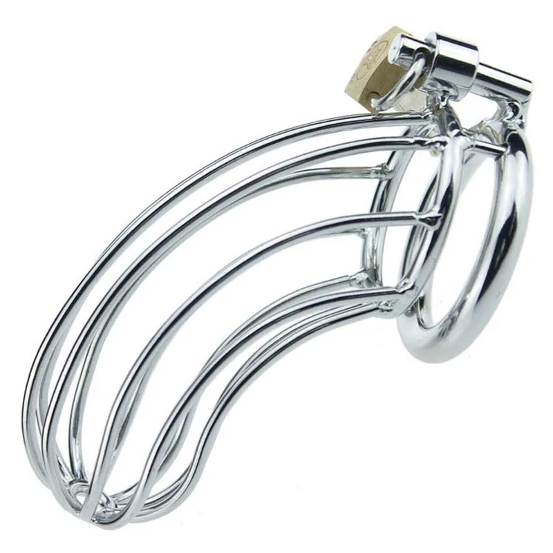 Free Custom Box - 40/45/50Mm Male Chastity Device Belt Stainless Steel Metal Cage Restraint Penis Sex Toys Penis Cock Ring