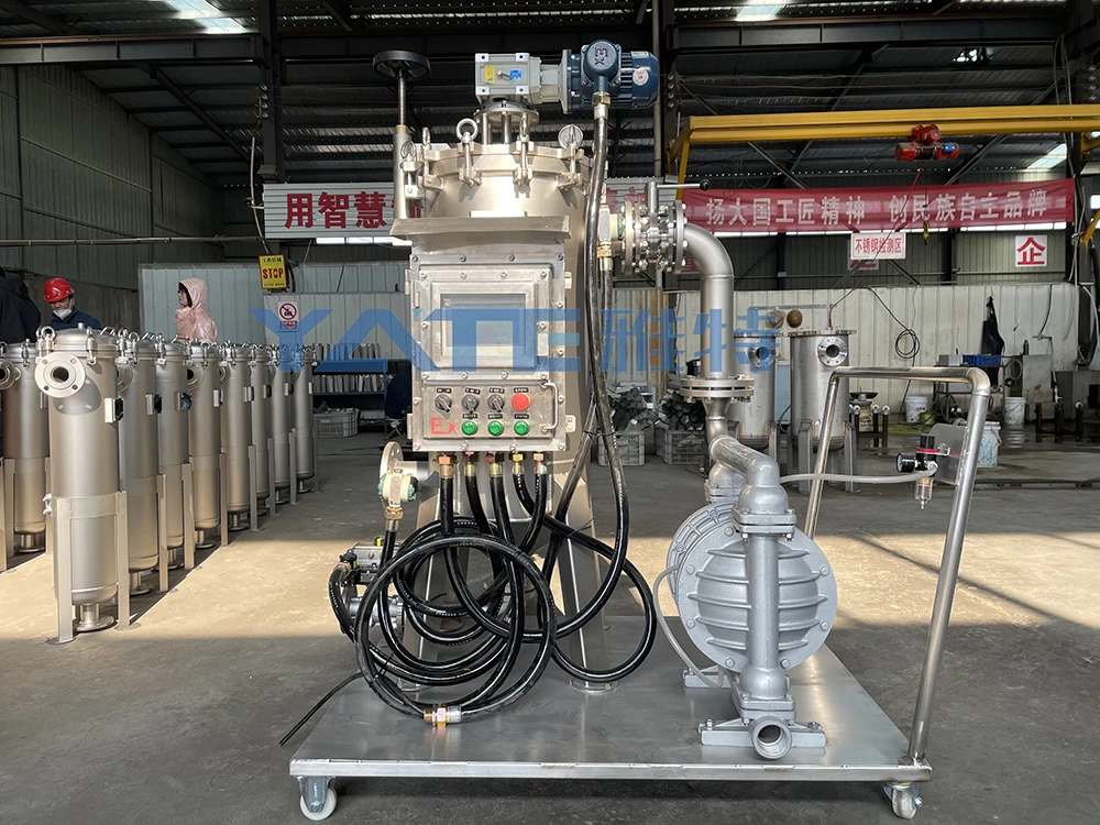 Stainless Steel 304/316 Automatic Self Cleaning Filter with 1.6Mpa Working Pressure and 20-500 μm Filtration Precision for Viscous Liquids