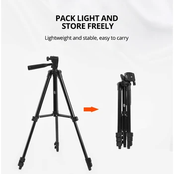 Phone Tripod Portable CellPhone Holder for iPhone 13 Xiaomi Lightweight Camera Tripod Stand for Gopro DSLR with Remote Control detail image