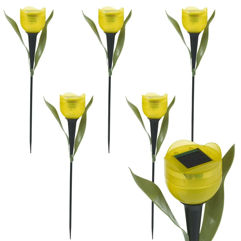 tulip solar stake lights