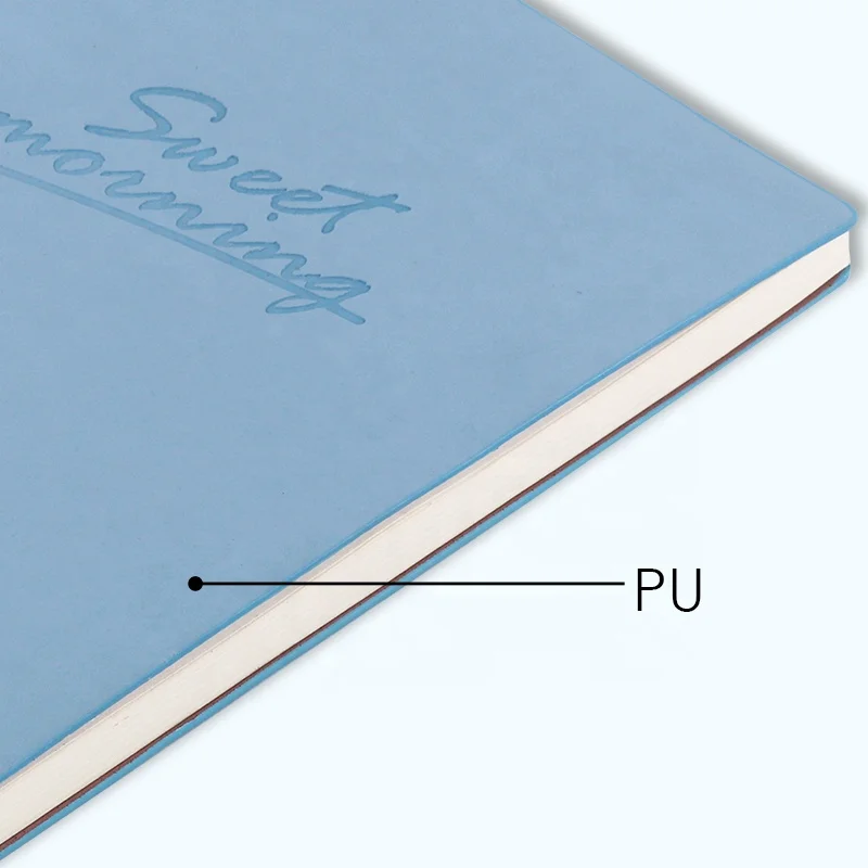 A5 Hardcover Notebook - 8.3x5.7 Inch Grid Journal With PU Leather Cover, 200 Pages