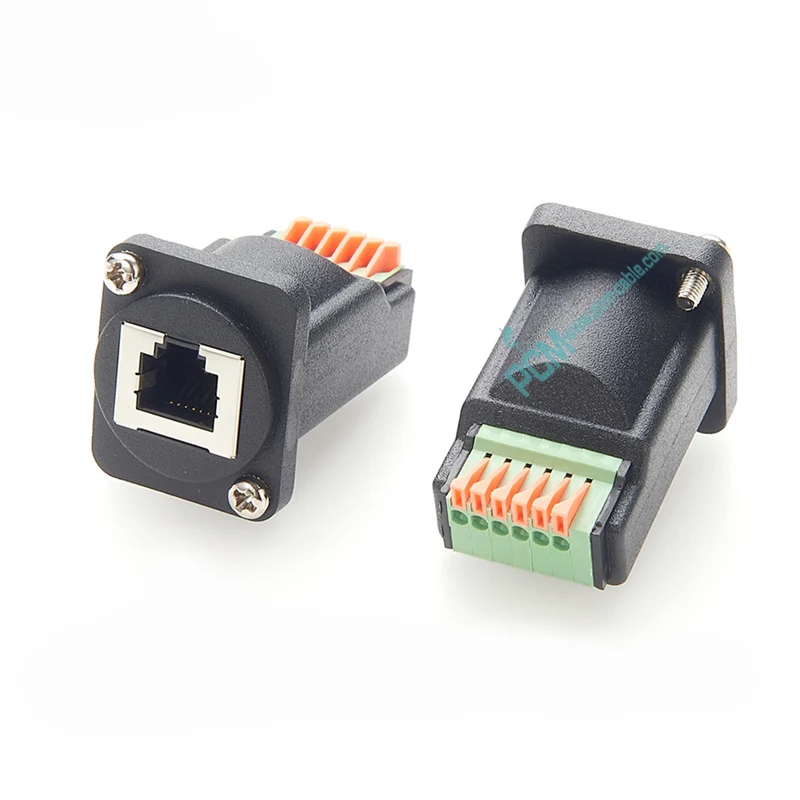 RJ11 RJ12 6P6C Breakout Board Terminal Block Connector, RJ12 Connector, RJ12 Cable, RJ12 to terminal block