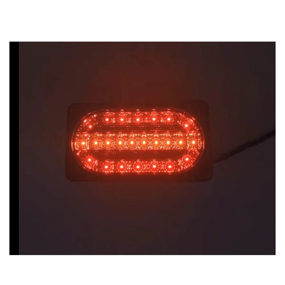 Luci posteriori a LED per rimorchi, 24 V, luci quadrate a LED per