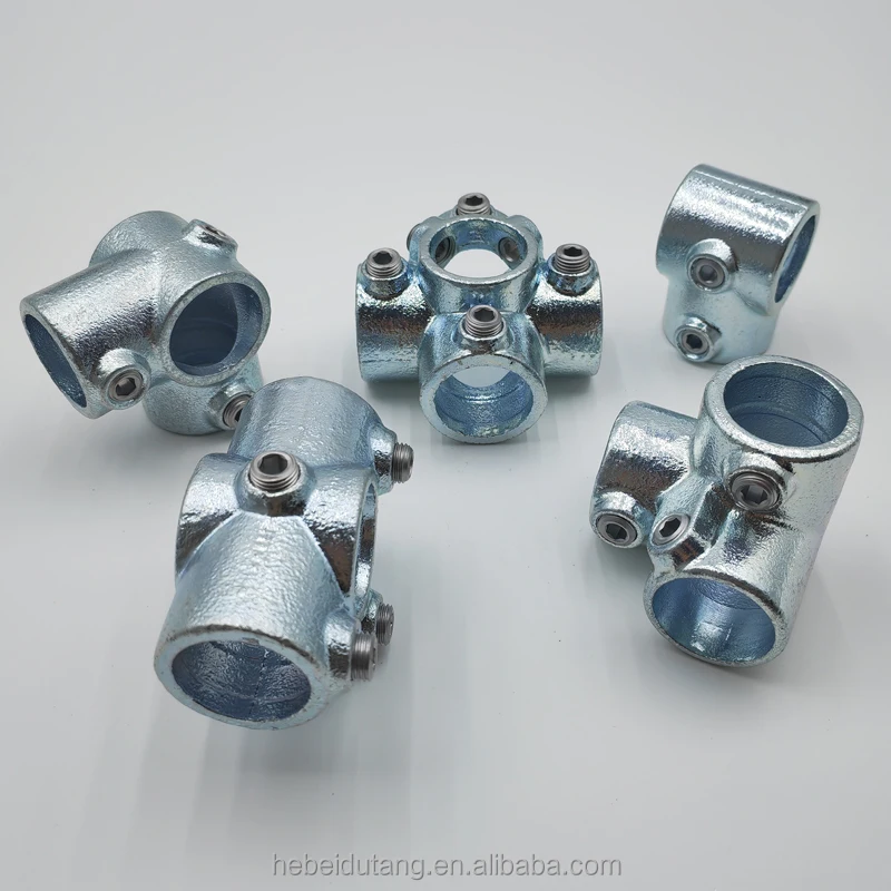 Strength Aluminum Pipe Clamp Fittings Structural Pipe Connector 90