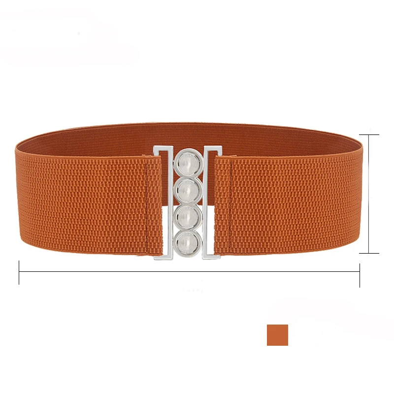 Wholesale Women 7.5cm Wide Stretchy Cinch Waist Belt Trimmer