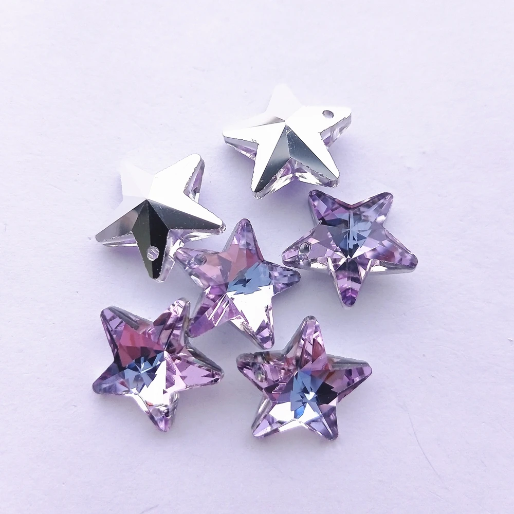 Crystal Supply Rhinestones Bulk Charm Pendants 18mm Star Fancy Non Hot ...