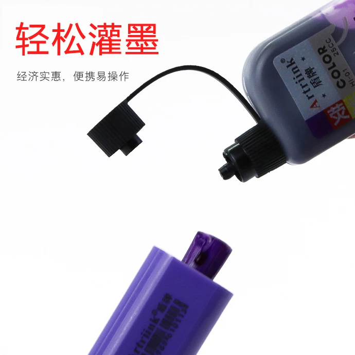 Wholesale Customizable Flat Tip Highlighter Ink Refill Eco-Friendly and Quick Drying Non-Toxic for Highlighters Set Packaging