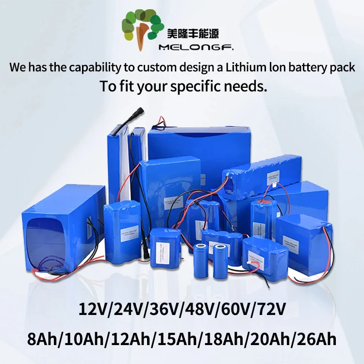Lithium Battery 12v 24v 36v 48v 60v 72v 10ah 15ah 20ah 30ah 40ah