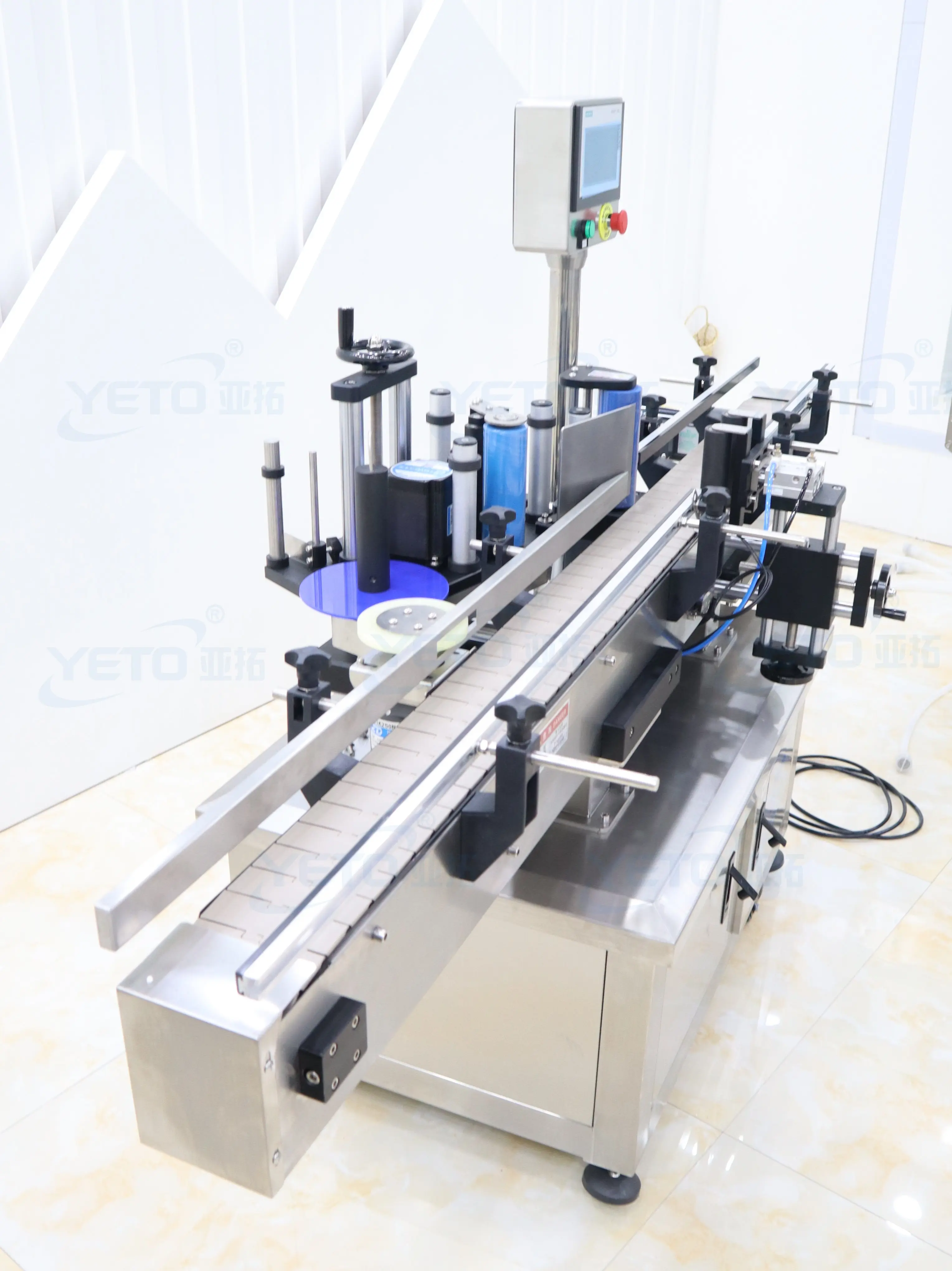 Yeto Automatic Round Bottle Labeling Machine Plastic Glass Jar Sticker