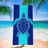 14 Royal Blue & Turquoise Stripe Turtle