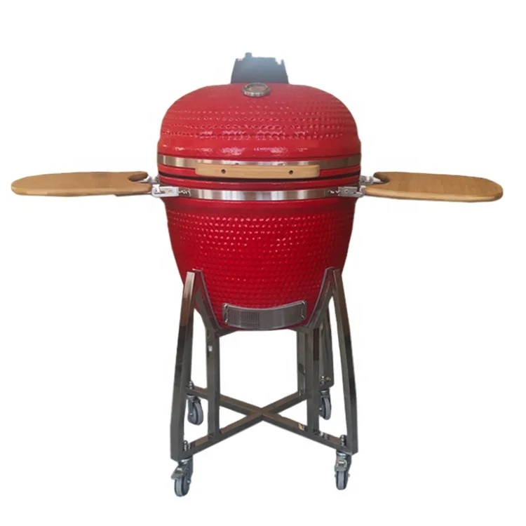 KIMSTONE 23 Inch Komado Grill Ceramic Bbq Parts Smoker Clay Oven Bono Grande Blue Brown jardin Barbacoas En Portugal Kamado