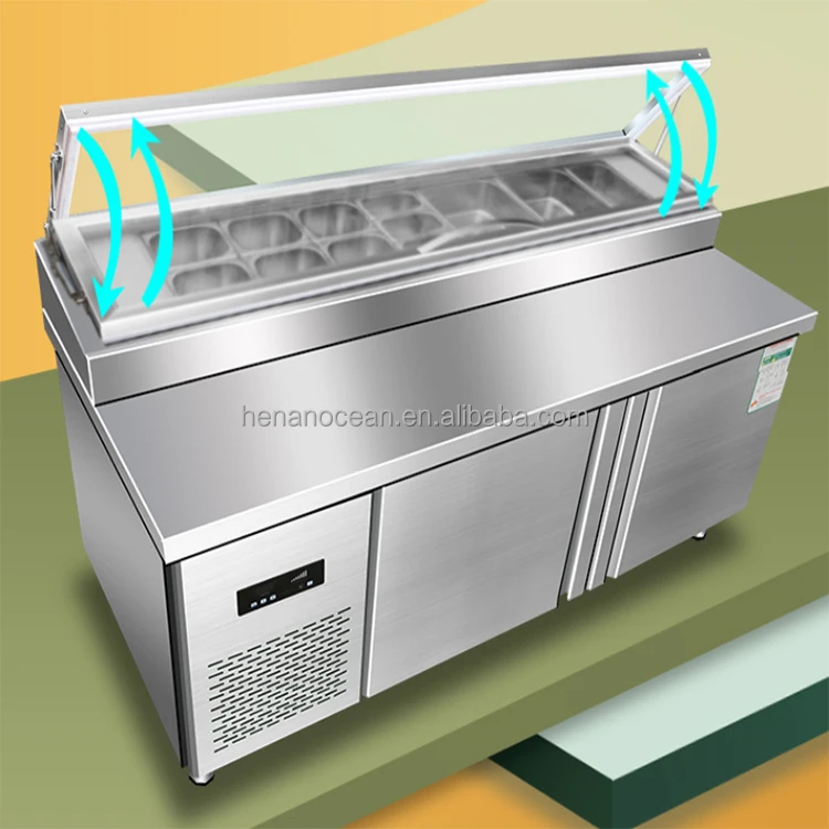 1 Door Salad Refrigerator Refrigerated Electric Salad Bar Sale Buy
