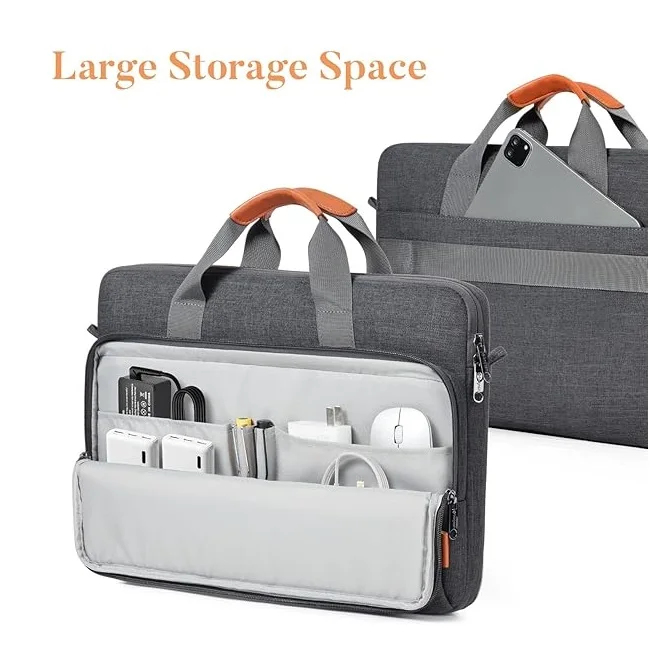 product laptop case bag with edge protection for 156 16 17 173 14 13 136 inch computer shoulder carrying briefcase-30