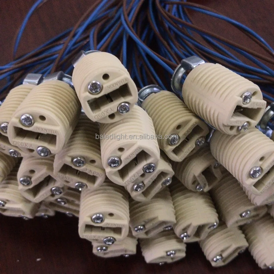 G9 Base G9 Porcelain Screw Socket With Bracket Wire| Alibaba.com
