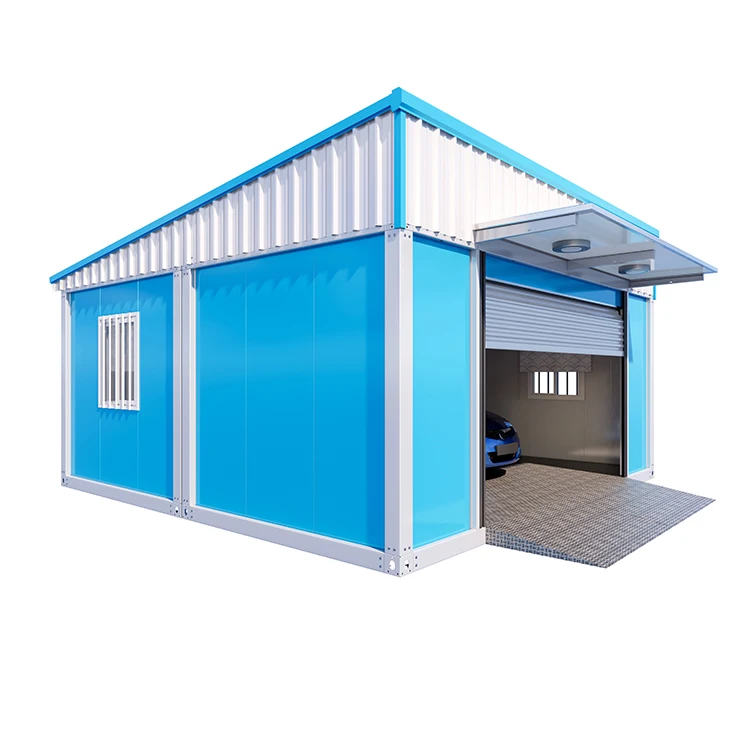 20ft 40ft Container House Flat Pack Luxury Prefabricated Sandwich Panel Steel Thermal Insulated Waterproof Garage for Malaysia