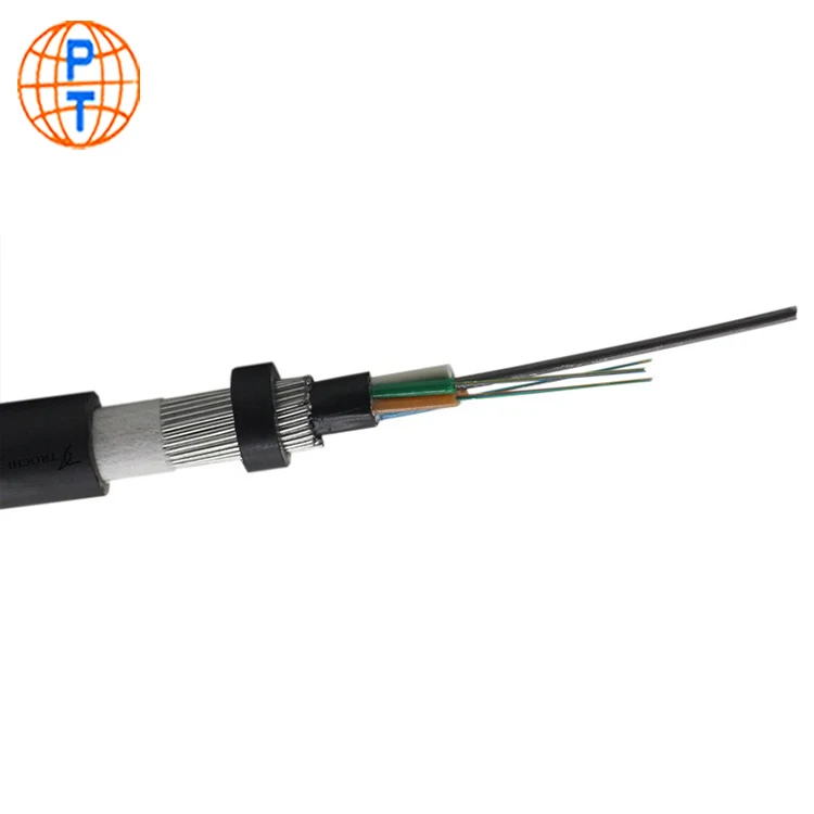 Gyfty53 2 4 6 8 12 24 36 72 144 2 Core Steel Wire Armored Gyta33 Fiber Optic Cable Price Per Meter Buy Gyta33 24 Core Single Mode Fiber Optic Cable Double