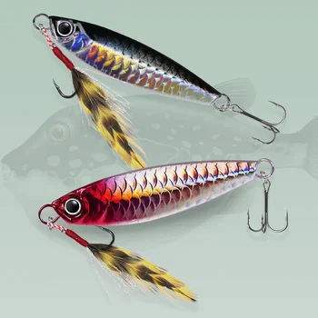 Hot Selling 7g 10g 15g 20g 25g 30g Lead Fishing Baits Metal Jig Lure Luminous Fishing Lure Hard Slow Jigbait Lure – Metal Jig – view 3