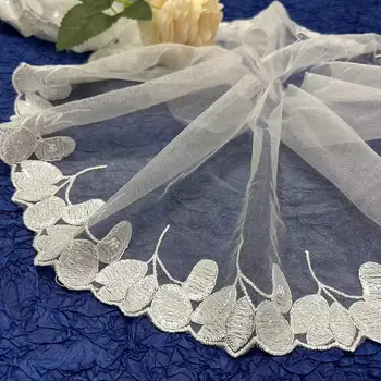custom china factory price embroidery tulle fabric sequin lace trim for wedding dress