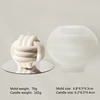 Large three-wire knotted wool ball mold