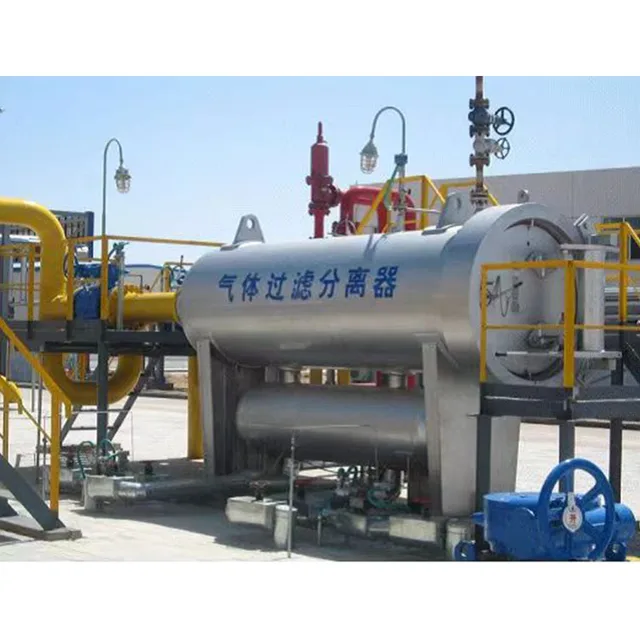 High Pressure Natural Horizontal Separator Gas Filter