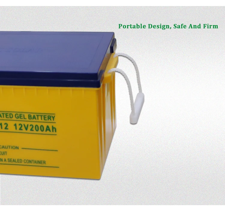 Whc Long Life Rechargeable 12volt 12v 24v 200ah Solar Battery Deep