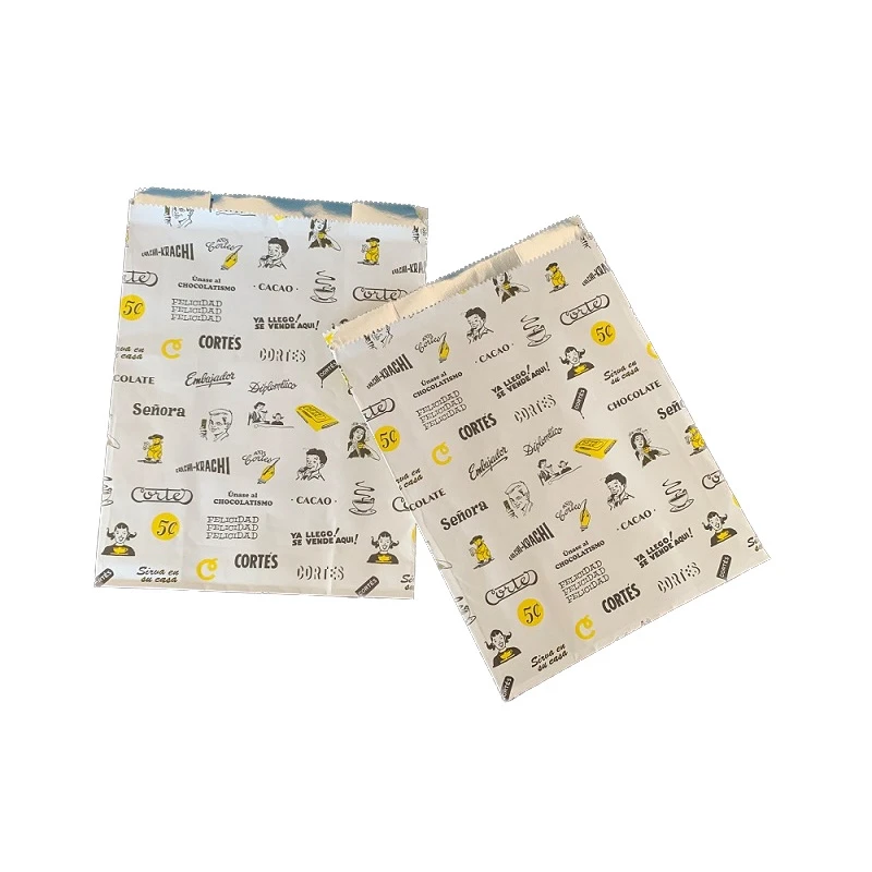 Black Chicken Bag Aluminum Coated Paper Bags For Fries