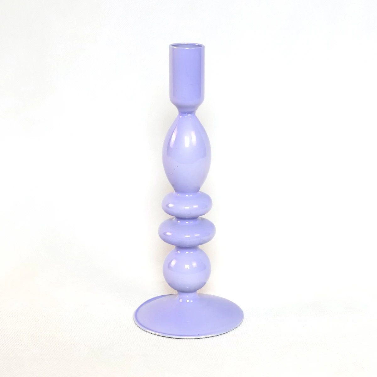 Elegant Glass Candlestick Holder Taper Candle Stand for Indoor or Outdoor Dining Colorful Candle Stand